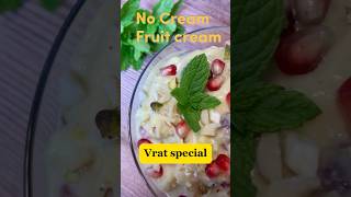 No cream Fruit Cream vratkakhana healthyfood recipe navratri foodie easy vratrecipe shorts [upl. by Jarrett]