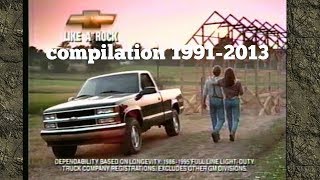 Chevy Silverado Commercial like a rock compilation 19912013 [upl. by Vicky]