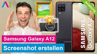 Samsung Galaxy A12  Screenshot erstellen • 2 Wege • 📱 • 📸 • 🏞 • Anleitung  Tutorial [upl. by Euqnomod42]