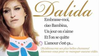 Dalida  Ciao ciao bambina  Paroles Lyrics [upl. by Guildroy]