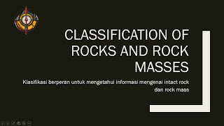 Basic Rock Mechanics  4 Classification of Rocks [upl. by Norahc851]