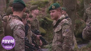 Duke of Sussex presents green berets to proud Royal Marines recruits [upl. by Yzmar683]