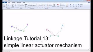 Linkage Tutorial 13 simple linear actuator mechanism  mô phỏng cơ chế máy  vui ven toan [upl. by Vaughan887]