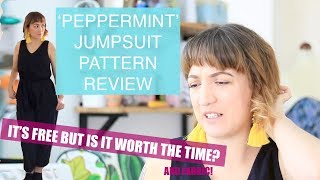 In The Folds Peppermint Jumpsuit Pattern Review  PLUS burrito method my way [upl. by Ellary]