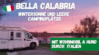 Wintersonne in Kalabrien 🇮🇹 leere Campingplätze  Italien mit Wohnmobil amp Hund [upl. by Sawyer]