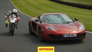 McLaren 12C vs Ducati 1199 Panigale S  ultimate supercar vs superbike showdown [upl. by Acirahs309]