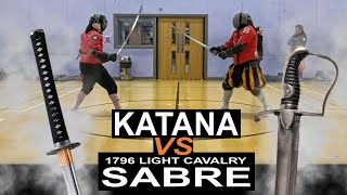 1796 Light Cavalry SABRE vs KATANA [upl. by Elissa]