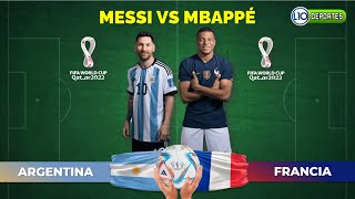 Comparativa MESSI VS MBAPPÉ Estadísticas en el mundial de Qatar cuantos goles llevan y otros datos [upl. by Damalas]