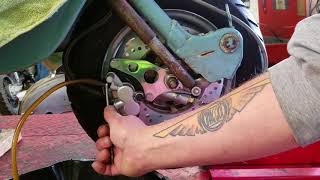 Lambretta Hydraulic Front Disc Install Part 3 Bleeding the Brakes [upl. by Klehm]