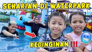 GAWAT ALUNA DAN AMANDA KEDINGINAN KELAMAAN BERENANG DI WATERPARK SAMPAI SORE [upl. by Bette-Ann795]