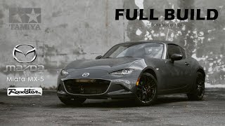 Mazda MX5 Miata RF  Tamiya  124  Scale Model Building  ASMR [upl. by Laet]