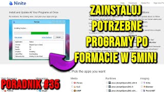 JAK SZYBKO ZAINSTALOWAĆ PROGRAMY PO FORMACIE  PORADNIK 35 [upl. by Lasala451]