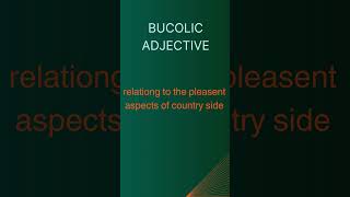 bucolic quickshorts englishlanguage [upl. by Hurff]