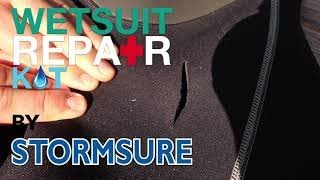 Neoprene Patch Wetsuit Repair in 10 minutes  How To [upl. by Eiliah]