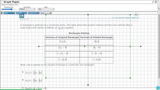 8th Grade STAAR Practice Dilation Representations 83C  15 [upl. by Attiuqihc678]