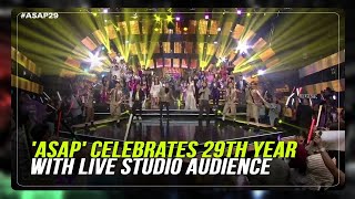 ASAP celebrates 29th year with live studio audience  ABSCBN News [upl. by Zaremski671]