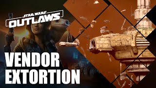 Kays Fight Against Vendor Extortion in Star Wars Outlaws PS5 [upl. by Hildy479]