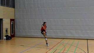 Volleyball Zeitlupe ExFH20 210fps Sascha Sprungaufschlag 2 [upl. by Bak575]