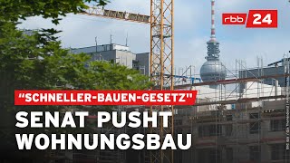 Neues Gesetz Werden jetzt in Berlin Wohnungen schneller gebaut [upl. by Philippine]