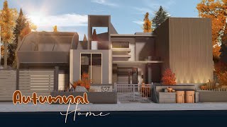 Bloxburg  Autumnal Cozy Home  Exterior  NoLarge plot  Le Yuii [upl. by Neeroc515]