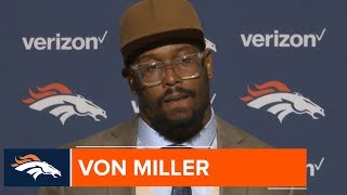 Von Miller ‘George Kittle is Hell of a Player’  Broncos Postgame Press [upl. by Anitsenre]