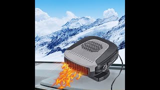 Portable Car Heater 12V CHEAP 10 degrees outside [upl. by Assilram]