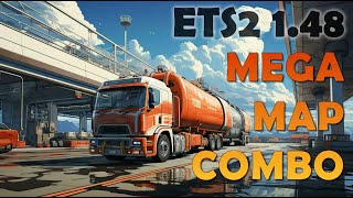 Mega 32 Maps Combo for ETS2 148 – Promods Eurafrica Balkns Roex EAA Tundra – Tutorial [upl. by Leander248]