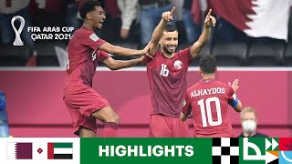 Qatar v United Arab Emirates  FIFA Arab Cup Qatar 2021  Match Highlights [upl. by Fallon]