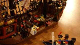 LEGO Pirate Ship Build in Warp Speed [upl. by Ettevroc]