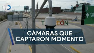 Cámaras que captaron momento exacto de impacto de camioneta contra aficionados de Rayados [upl. by Levan]