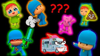 9999 POCOYO ICE CREAM TRUCK NINA Sound Variations Mega Compilation [upl. by Anelem]