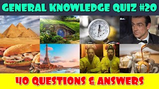 General Knowledge Trivia Quiz Part 20 [upl. by Corene]