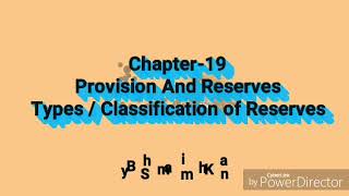 35  Types of Reserve  Class 11 amp 12 [upl. by Thomasine]