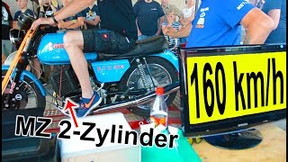 MZ 2Zylinder ETZ 502 Highspeed test [upl. by Adnilemreh389]