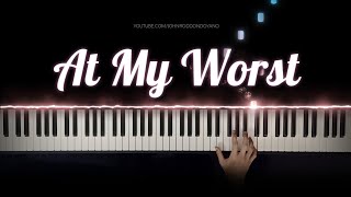 Pink Sweat  At My Worst  Piano Cover with Strings with Lyrics amp PIANO SHEET [upl. by Odnaloy]