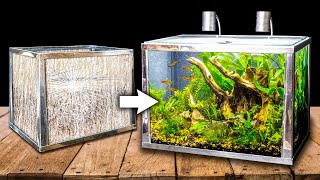 Reviving a Ruined 60 Year Old Vintage Nano Aquarium [upl. by Elwee]