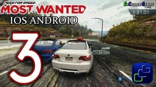 Need For Speed Most Wanted IOS Android Walkthrough  Part 3  Downtown Cameron DR Hallenbeck RD [upl. by Ellebana]