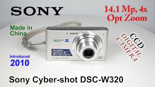 2010 Sony Cyber shot DSCW320  CCD Digital Camera [upl. by Oeniri762]