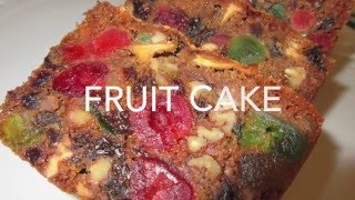 FRUIT CAKE  How to make FRUITCAKE Recipe [upl. by Rahas780]