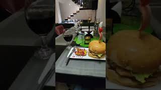 Hamburger in qeshm island restaurant [upl. by Eirrok]