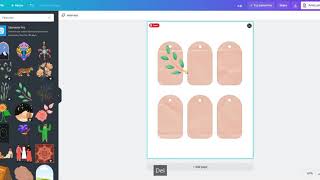 Using Gift Tag Template in Canva [upl. by Nicholle]