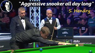 quotExcellent aggressive snookerquot Hendry  Luca Brecel vs Jack Lisowski  2023 Players Champ L16 [upl. by Bryan55]