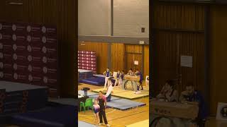 1010 on pommel at comp viralvideo fypシ゚viral fyp gymnast flip gym [upl. by Golding]