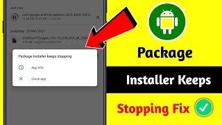 Package Installer Problem Solved  Package Installer Keeps Stopping Not Working 2024 [upl. by Eeloj]