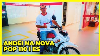 Test Ride da nova Pop 110 com partida Eletrônica [upl. by Loggins864]