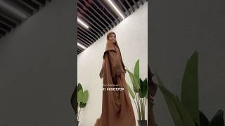 Kaftan abaya with single layer khimar🤎 abaya modesty muslimattire  modestoutfits modeststyle [upl. by Cutlor]