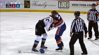 Nikita Zadorov vs Scott Mayfield Nov 5 2017 [upl. by Esahc]