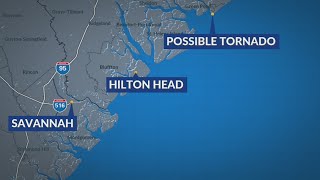 Edisto Beach sees possible tornado [upl. by Lyontine]