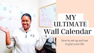 My ULTIMATE DIY Wall Calendar How to set up and use to plan your life [upl. by Arimat]