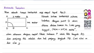 Matematik Tambahan Tingkatan 5  Panjang Lengkok Luas Sektor Persamaan Kuadratik [upl. by Salesin586]